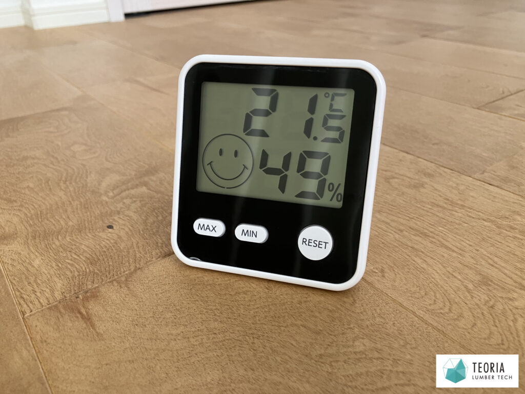 温湿度計を使って冬の室温を調査