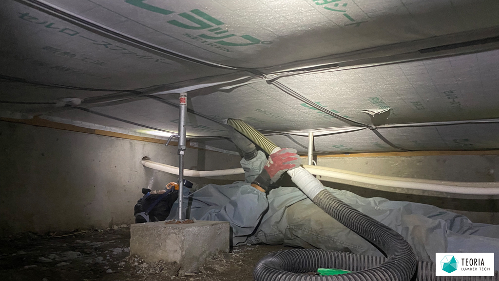 床下断熱リフォームで底冷えを改善